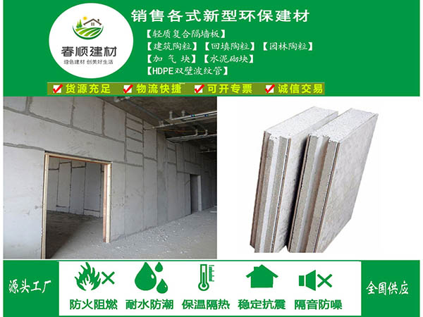 吸音隔墻板生產(chǎn)廠(chǎng)家 江西春順建材